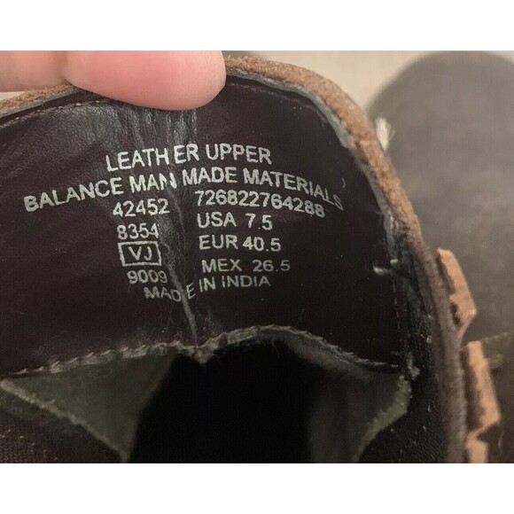 GBX Leather Boots Sz 7.5 Brown Harness Moto Boots Riding Ankle Boots Mens 42452 - Picture 6 of 9